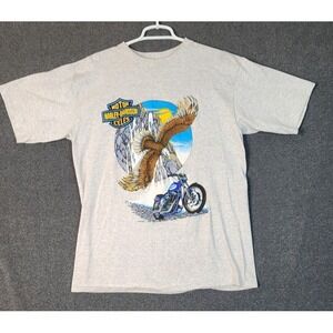 Vintage Harley Davidson Eagle‎ T Shirt Fun Wear L/XL Gray Single Stitch 90s